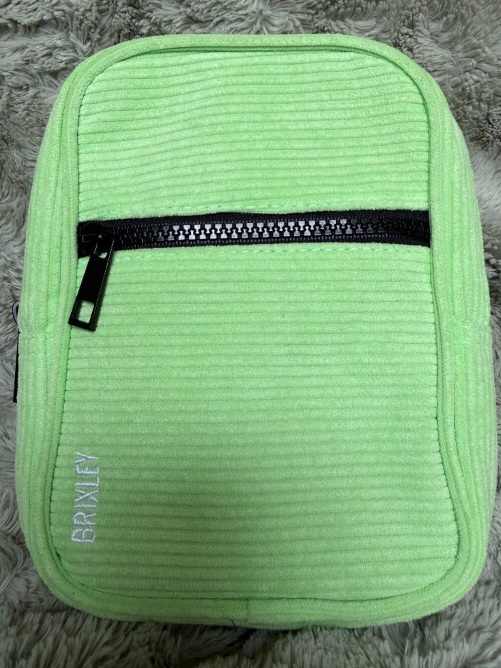 Brixley Corduroy Crossbody Bag Wallet – Rare Lime Green Colorway – Bag Only